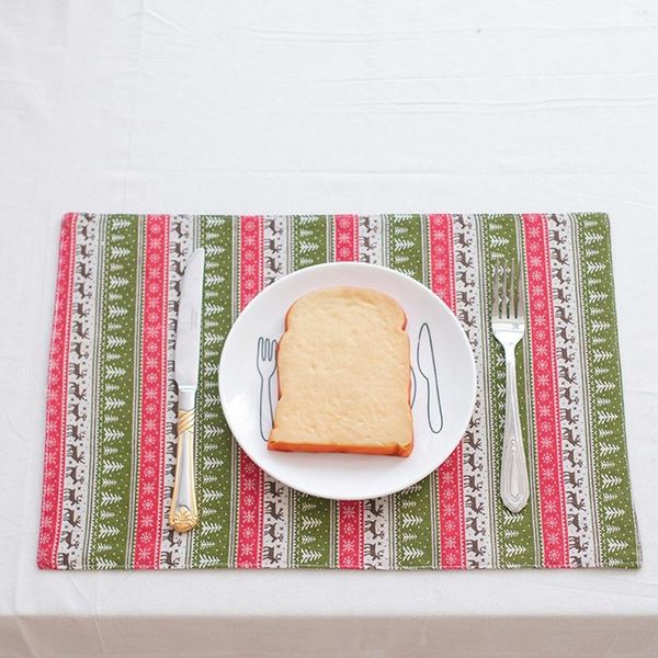 

mats & pads 100% brand comfortable home supplies good tree cotton and linen rectangular cloth mat small fresh placemat