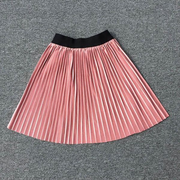 

solid teen girls kids women skirts winter velvet pleated glittery slim midi skirt vintage a line children tutu single items, Blue