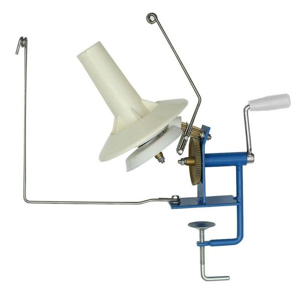

sewing notions & tools large metal yarn fiber string ball wool hand operated cable winder machine, Black