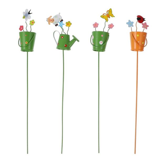 

decorative flowers & wreaths 4pcs bonsai ers iron flowerpot ornaments garden supplies random pattern