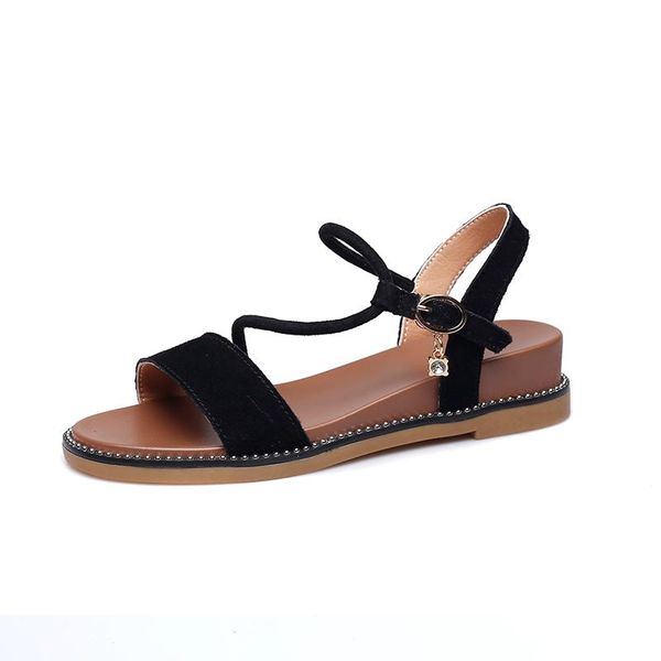 

turriis nutricula women sandals open toe retro buckle, Black