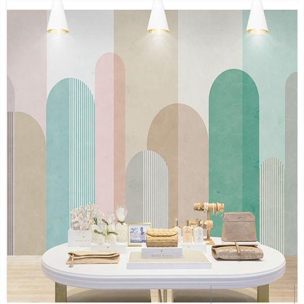 

wallpapers custom 3d canvas wallpaper simple irregular abstract color matching geometric theme mural business home wall decoration