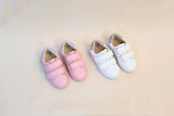 

baby girl tennis sneaker pink color designer fashion kid sport running shoes genuine leather vamp child boys walking shoe wholesale, Black