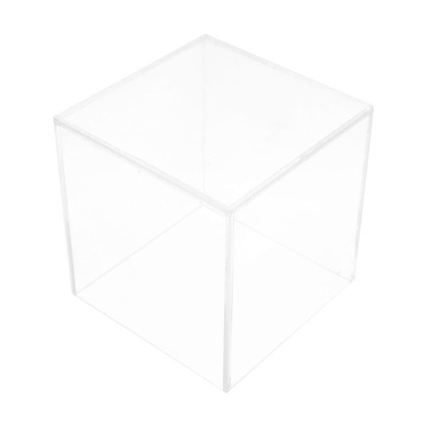 

jewelry pouches, bags 1pc acrylic display box transparent storage case dust-proof show, Pink;blue