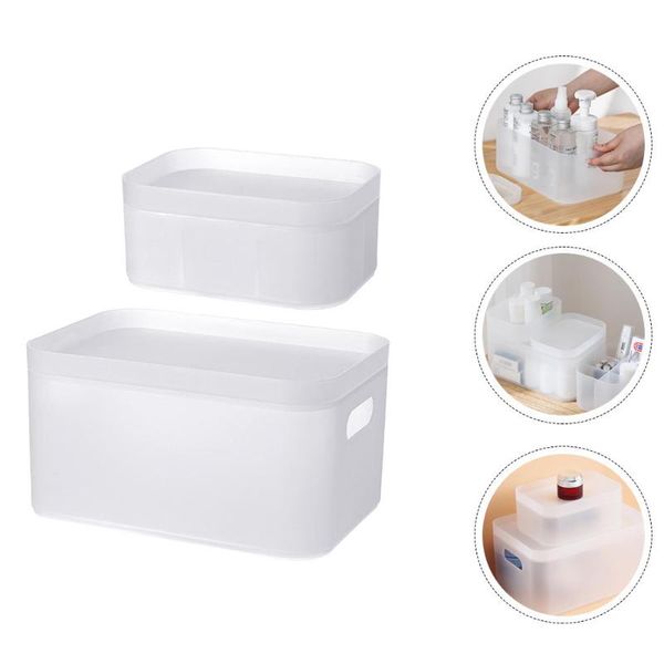 

storage boxes & bins 2pcs simple style bedroom toilet cases versatile cosmetics