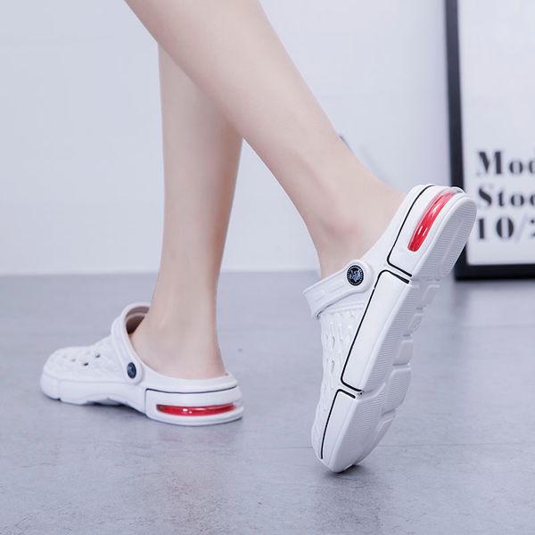 

new summer outside women slippers beach shoes casual fashion water shoes men outdoor slippery sandal spring jelly shoes female, Black