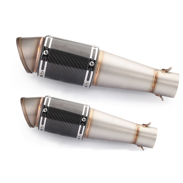 

motorcycle exhaust system 51mm universal carbon fiber barrel style muffler modification sports car horizon large displacement
