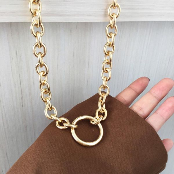 

chains fashion personality creative design circle shape hollow out the necklace female temperament act role ofing is tasted, Silver
