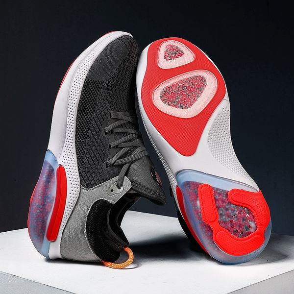

2021 spring and summer new couple full-length shock-absorbing particle running shoes men's large sports air cushion basketball