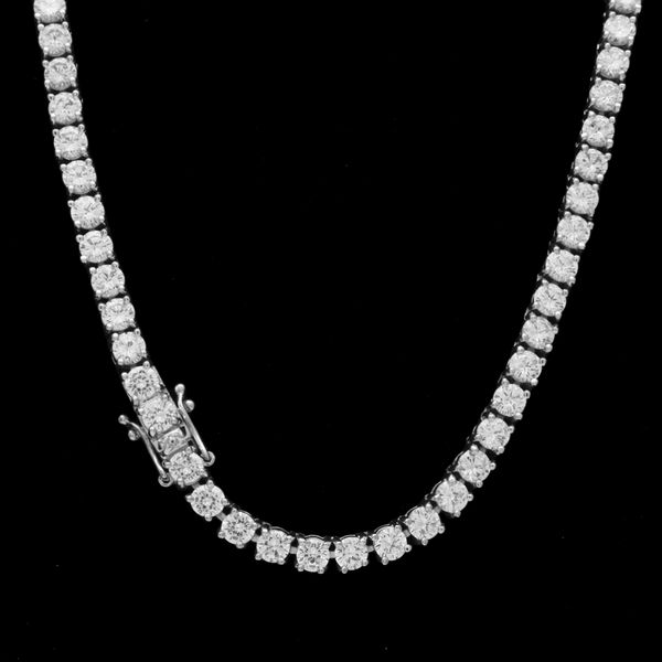 

2021 whosale cubic zircon men tennis chain necklace gold silver gold chain micro pave cz copper jewelry