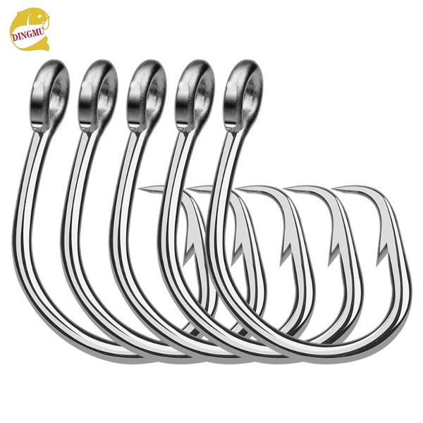 

fishing hooks 20pc proberos brand saltwater hook dwh107 circle 13/0#-16/0# model stainless steel fishhook made in taiwan