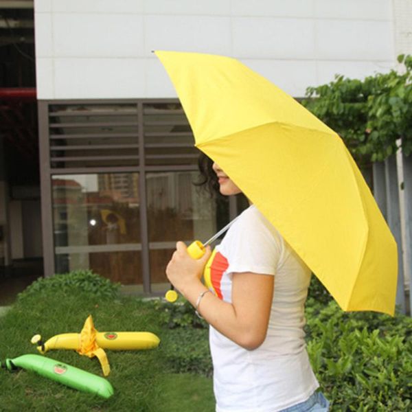

umbrellas folding banana rain umbrella windproof