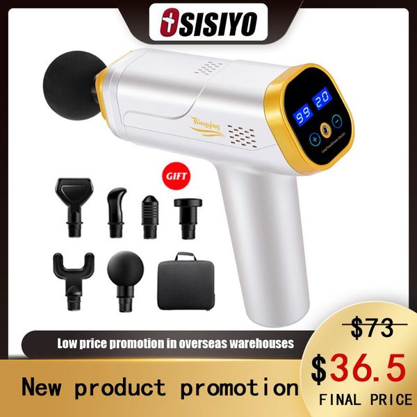 

massage gun osisiyo electric deep muscle tissue relaxation instrument full body neck kneading fitness aid
