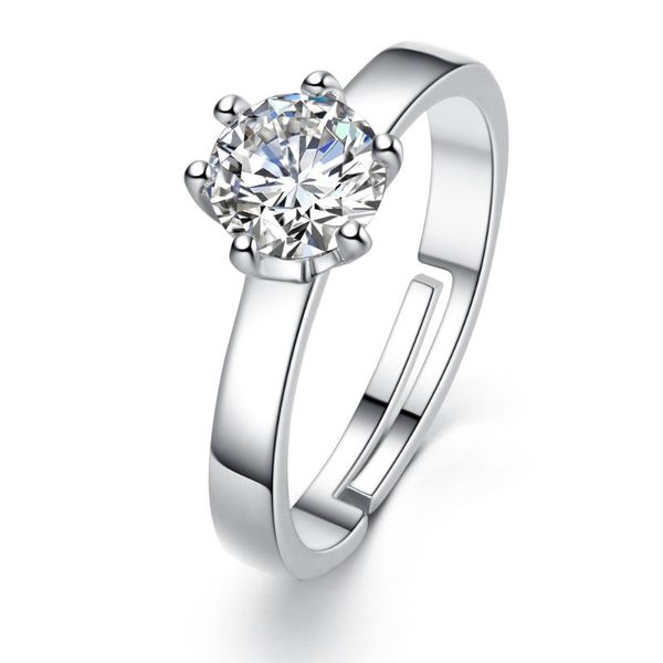 

wedding rings hch love couple ring for men and women pledge diamond simple zircon, Slivery;golden