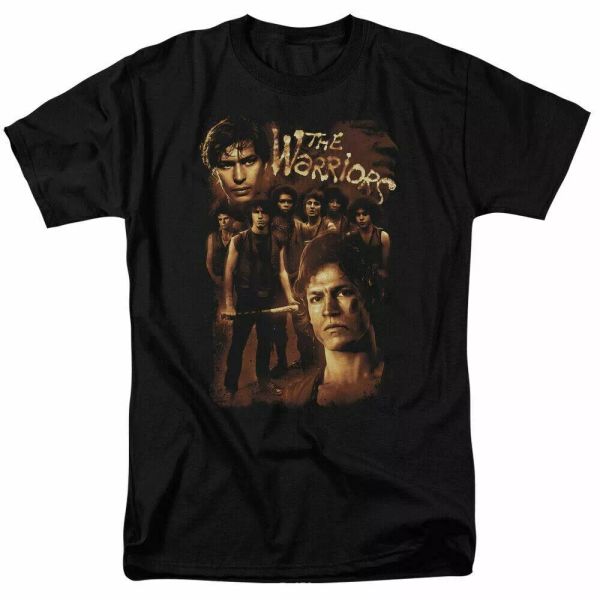 

the warriors 9 warriors t shirt licensed movie retro classic tee new black, White;black