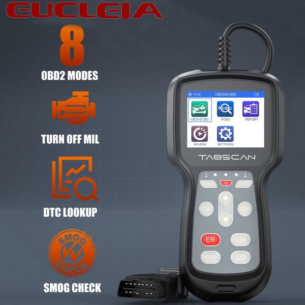 

code readers & scan tools eucleia tabscan a411 obd2 scanner professional automotive engine reader car diagnostic tool update