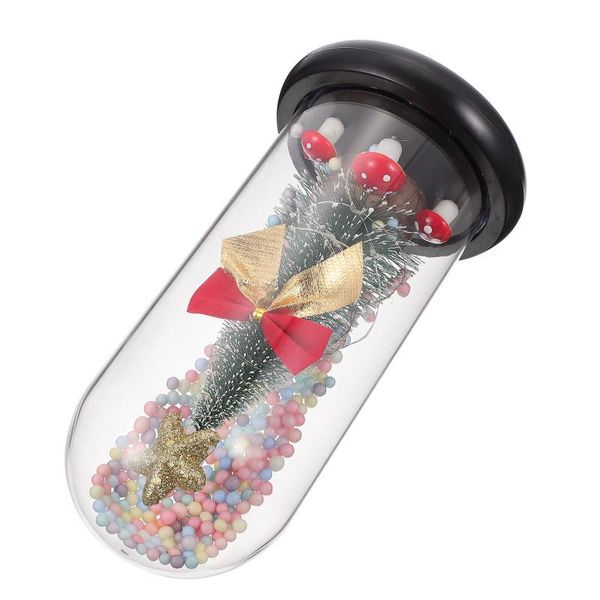 

christmas decorations 1pc xmas tree in glass dome tablelight luminous craft without battery