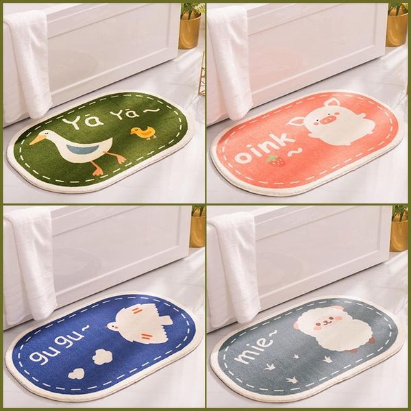

bath mats non slip bathroom rug soft absorbent cartoon room carpet entrance door mat fluffy floor doormats