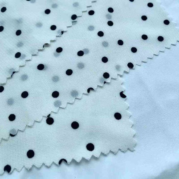 

zojima polyester women's clothing fabric summer draping sense breathable dress hanfu, Black;white