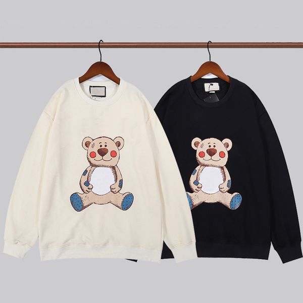 

men womens designer hoodies with letter print sweatshirts mens pullover long sleeve hoodie casual loose sweatshirt winter hoody 6 options, Black