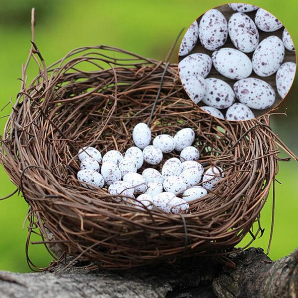 

decorative objects & figurines micro fairy garden decoration miniature figurine toys crafts diy accessories artificial birds nest simulation