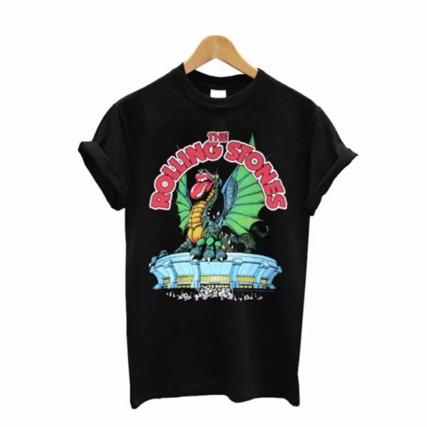 

new the-rolling-s-dragon cotton black s-5xl t-shirt012347638369, White;black