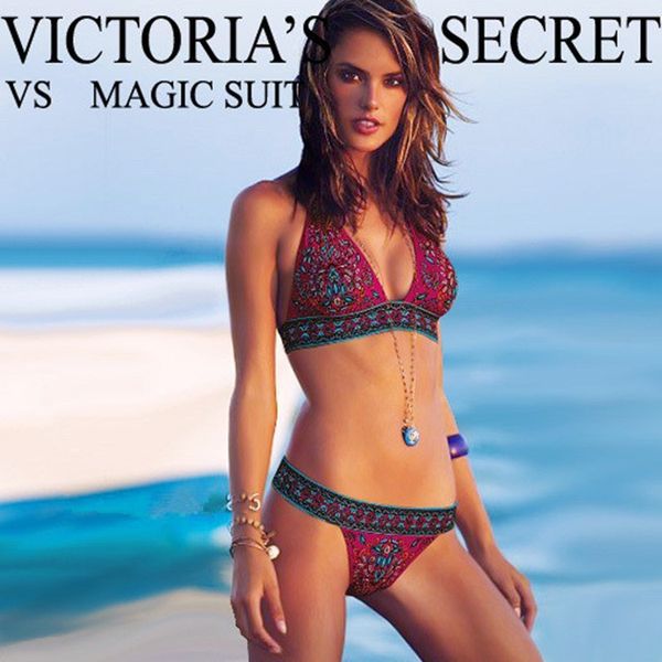 

swimsuit bikini ethnic printed, White;black