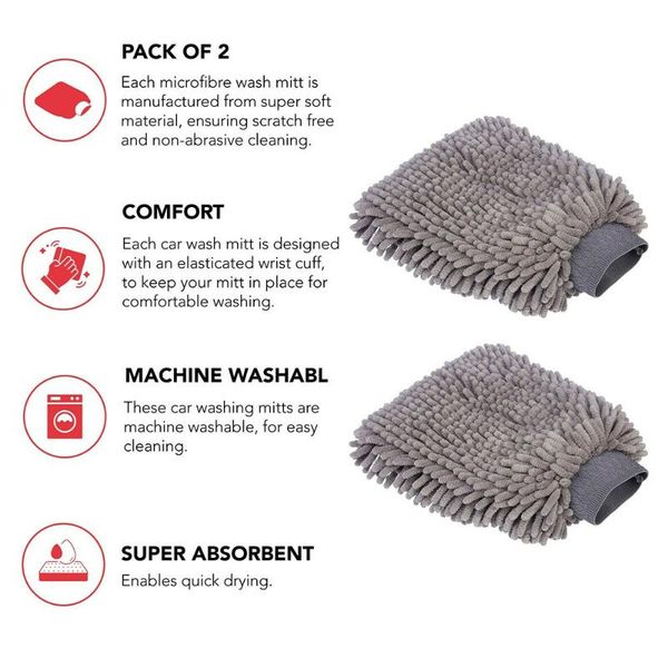 

car sponge cleaning wash mittens microfibre mimitten replacement scrub