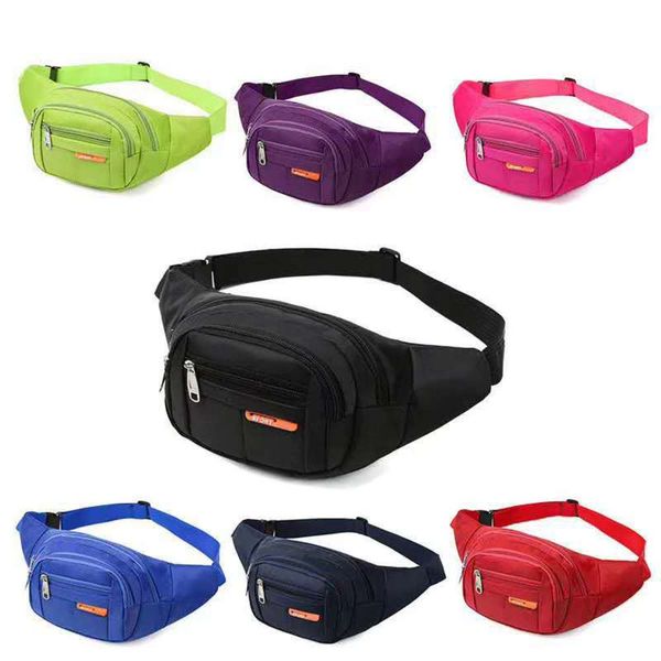 

outdoor sports waist bag oblique cross mobile phone multi-color men's and women's cashier large capacity zero wallet