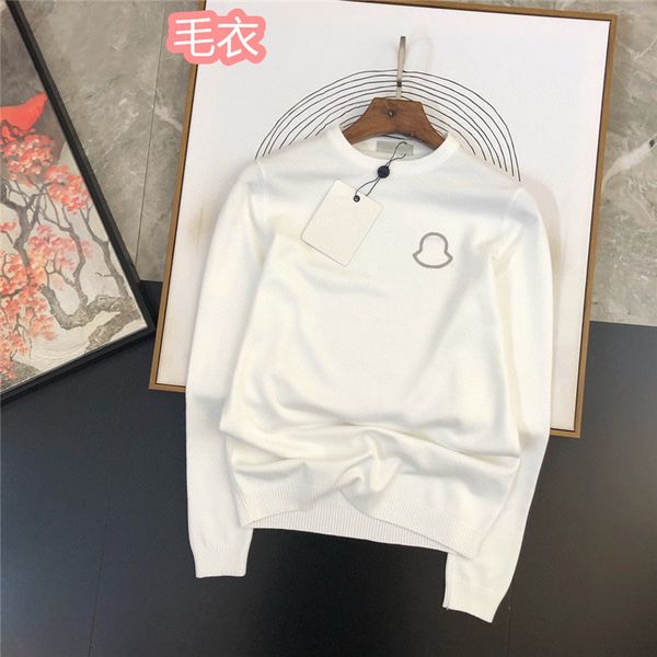 

popular new men's and women's design sweater pullover fashion casual white black men hoodie active long-sleeved sweater knitted wi