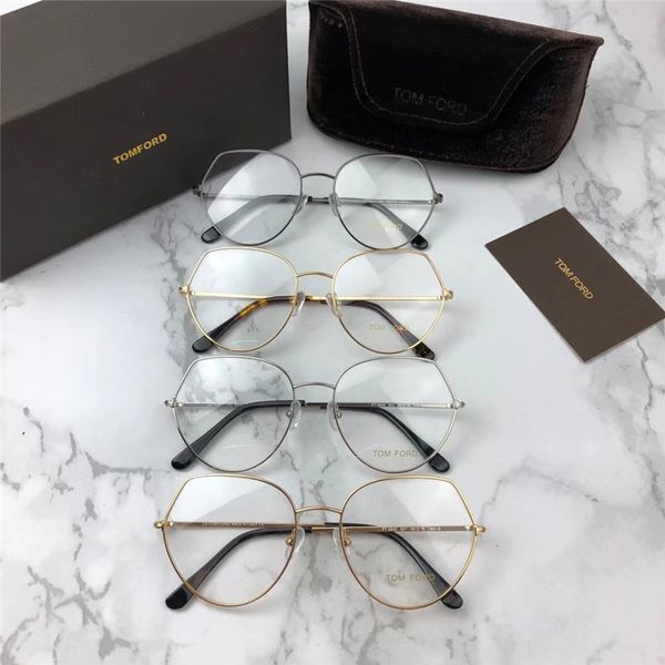 

designer sun men's and women's metal black full glasses frame tf5940, White;black