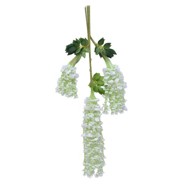 

decorative flowers & wreaths 12 pieces wisteria artificial plants flower wedding decor bushy silk vine ratta home garden party festival hang