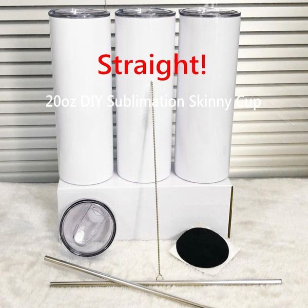 Personalisierte DIY 20oz Straight Tumbler Doppelwand-Thermos-Sublimationsbeschichtung für Wärmeübertragungs-Wasserflasche