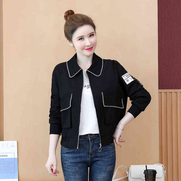 

cardigan women's spring and autumn 2021 new women's korean version loose casual small et top, Black;brown