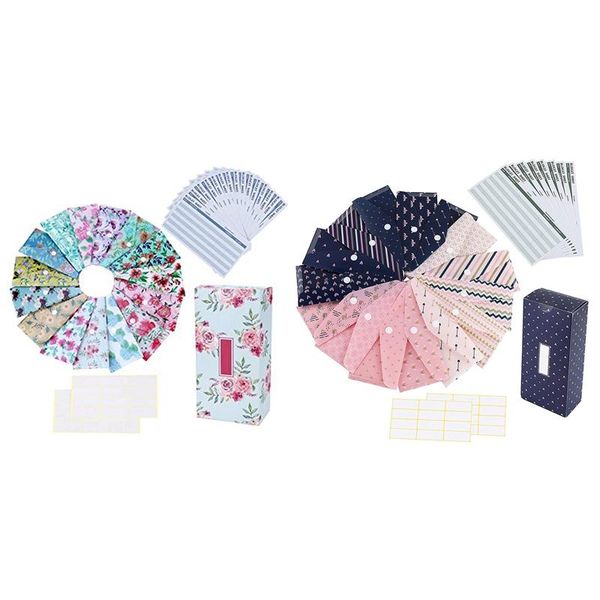 

set cash envelope system for budget reusable plastic with sticker box to save money d & b gift wrap