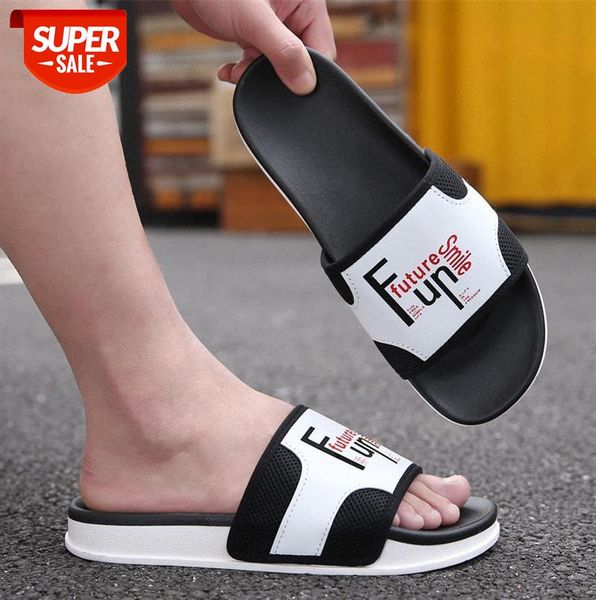 

beach slippers men outdoor thick-soled non-slip trend personality couple home sandals and women #cc0l, Black