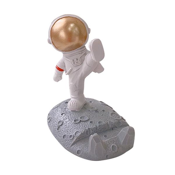 

cell phone mounts & holders spaceman shape resin office kitchen holder universal ornament tablet stand for desk gift home decor cute portabl