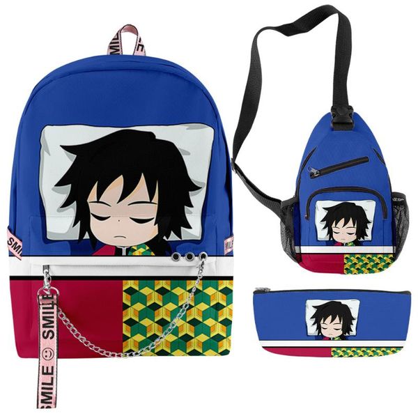 

backpack teenage boys girls school bags backpacks demon slayer kimetsu no yaiba cosplay cute cartoon accessories laptravel