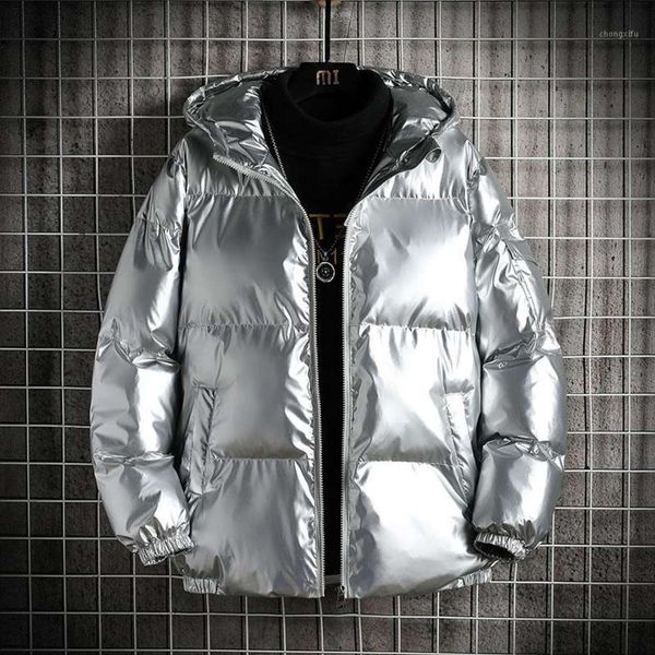 

men's & parkas mens down men winter cargo jacket coat solid hooded windproof hip hop streetwear black for men1 gsej