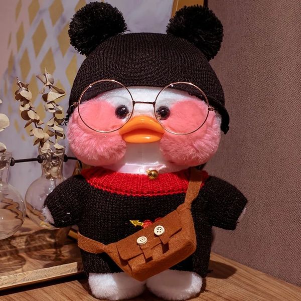 

30CM Pink LaLafanfan Kawaii Cafe Mimi Yellow Plush Duck Cute Stuffed Doll Soft Animal Dolls Kids Toys Girl Birthday Gift