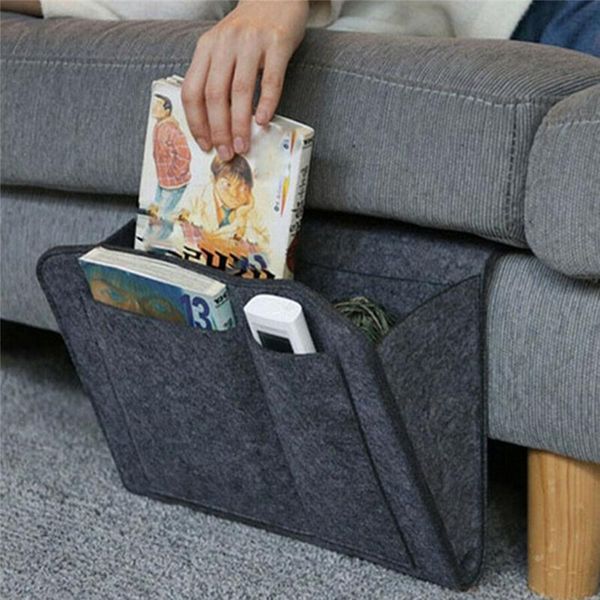 

storage boxes & bins large capacity bedside bag organizer bed desk box sofa tv remote control hanging shelves
