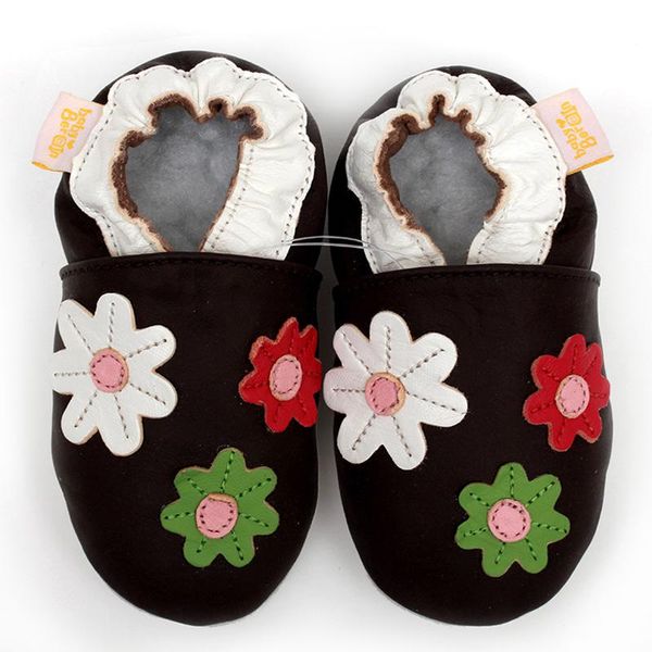 

first walkers baby kids shoes girl leatner moccasins walker flower toddler non-slip infant slipper