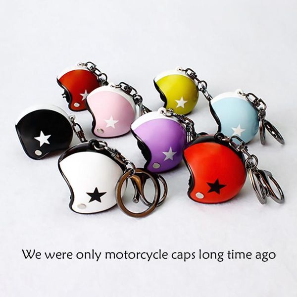 

keychains 2021 brand pentacle motorcycle helmet keychain novel car accessories, Silver