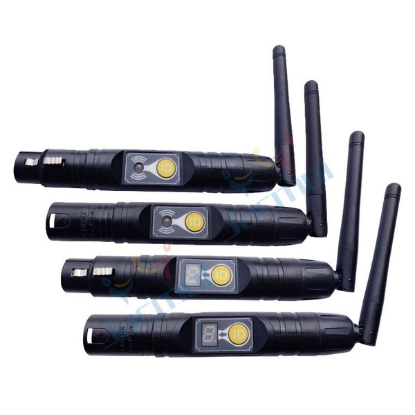 

effects 4pcs/lot disco club dj bar led stage lighting dmx512 v2.5 wireless transmitter receiver
