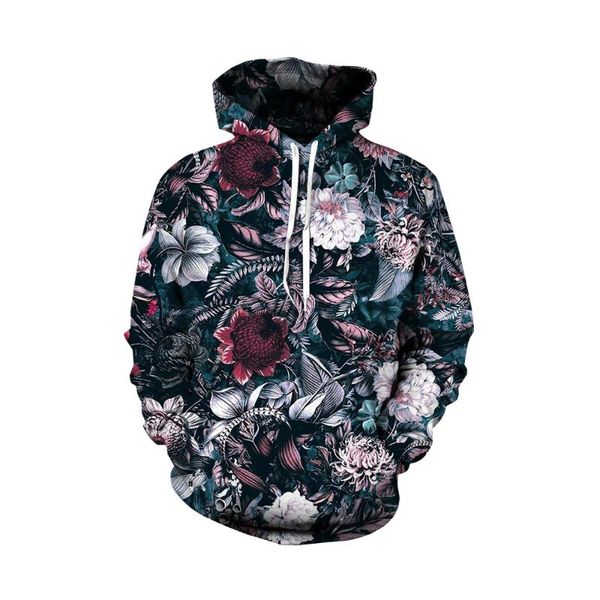 

men's hoodies & sweatshirts oversized snake flower long sleeve pullover sweatshirt punk style man clothing hoodie 2021 autumn, Black