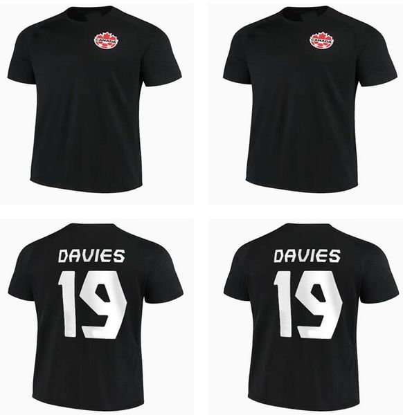 

21 22 canada soccer jerseys davies national team home away white third black 2021 david larin cavallini laryea millar hoilett 2022 the gcdh, Black;yellow