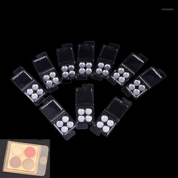

10set empty magnetic case eyeshadow pigment aluminum palette pans makeup eye shadow case1
