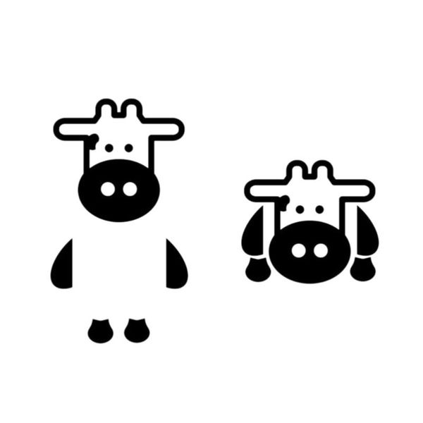 

wallpapers 1 pcs diy cute & funny animal cow switch stickers wallpaper decorating bedroom home decoration