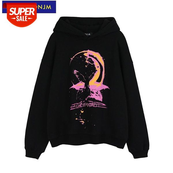 

uncledonjm fleece thick hoodie skull oversized sweatshirt hooded couple clothes hip hop autumn and winter men clothing bv-9816 #h40c, Black