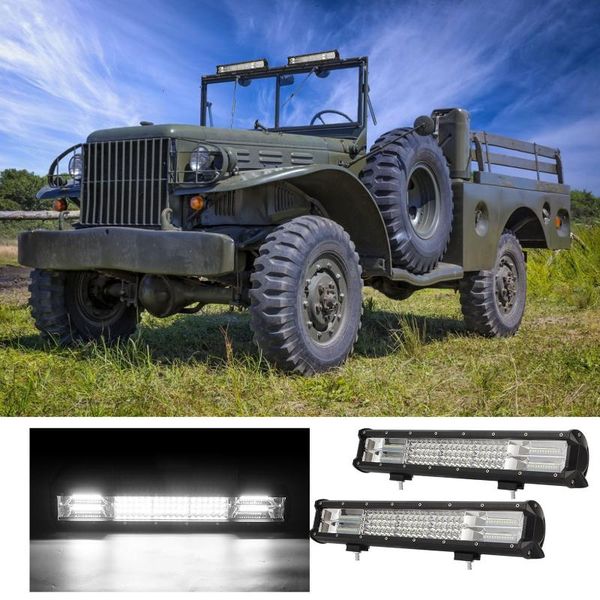 

working light 26 inch 576w led bar work spot flood combo off road lights driving fog for car tractor